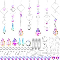 Yinkin 355 Pcs DIY Suncatcher Kits for Adults Colorful Crystal Sun Catchers Maki