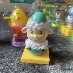 VTG Solar Powered Dancing Bunnies, Lambs, & Chicks Lot Of 6 Easter Figures