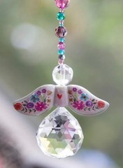 Angel Beaded Charm Hanging Décor