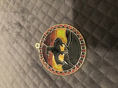 Cowboy Saddle Bronco Stained Glass Window Circle Ornament Hanger Horse Rodeo C2