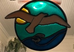 NEW Vintage Suncatcher Seagull Sun Catcher Bird Decoration Ornament Beach Decor