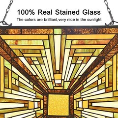 Stained Glass Window Panel Mission Elegant Suncatcher