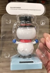 Lot Of Five Christmas Snowman Solar Dashboard Dancers *NEW*