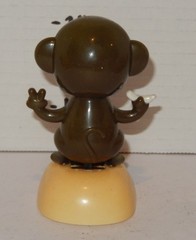 Solar Powered Monkey With Banana Animal Brown
