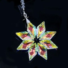 Snowflake Prism Sun Catcher Chandelier Crystal Part Pendant Christmas Decoration