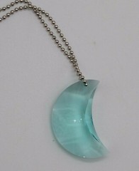 Swarovski Crystal Antique Green 30mm Moon 8816 Suncatcher/ Ornament; Logo Etched