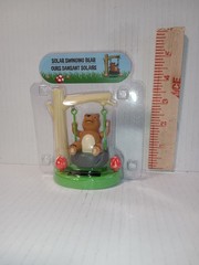 Solar Dashboard Windowsill Desktop Happy Swinging Bear Bobble Dancer 2016 D3