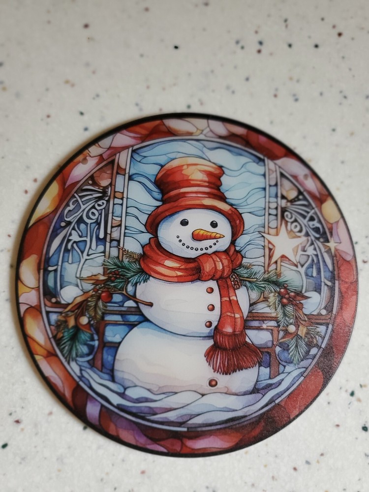 Sun Catcher Hanging Ornament Snowman Window