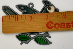 VTG Bird window sun-catcher Bluejay Blue