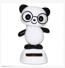 Dancing Panda with Glasses Beach Solar Toy Home Decor Birthday Gift US Seller