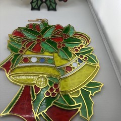 4 Plastic Christmas Suncatchers Approx 9 X 7 Inch Giftco.inc
