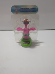Solar Powered Dancing Toy Bobble Head Flamingo NOS Car Workspace Room