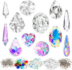 DIY Suncatchers 212Pcs Sun Catchers Making Kit for Adults Clear Hanging Prism Su