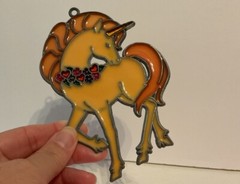 Vintage 70s Unicorn Suncather Window Ornament – LR2
