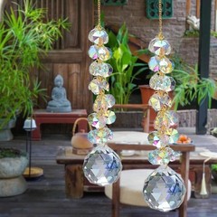 suncatchers for Windows Hanging Prism, 40mm auraro Crystal Suncatcher with Cr…