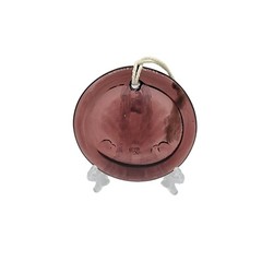 Amethyst Art Glass Embossed Shell Suncatcher Ornament