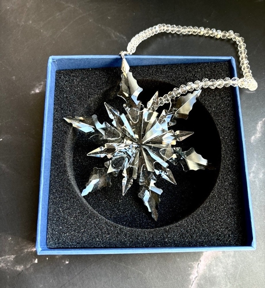Crystal Snowflake Sun Catcher Christmas Tree Decor Czech Bohemia Crystal Gift