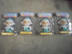 4 X Baby Lamb Sheep solar dancer Dancing Hatching out egg bobble head toy Easter