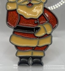 Vintage 1991 Santa Clause Suncatcher Christmas DP RJ Stained Glass