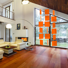 MODcast Art Mobiles + Dividers | Orange | Sultry. Elegant. Minimalist. Modern.