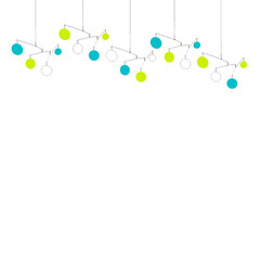 Cool MOD Atomic Mobile – DIY Colorful Home Decor – Rearrange Anytime -MCM Modern