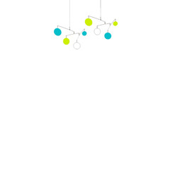 Cool MOD Atomic Mobile – DIY Colorful Home Decor – Rearrange Anytime -MCM Modern