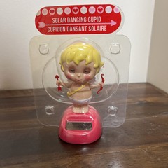 *NEW IN PACKAGING*SOLAR POWERED DANCING CUPID BOBBLE HEAD VALENTINES DAY ANGEL