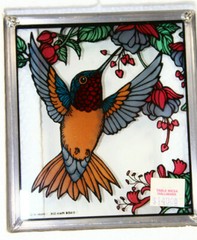 Suncatcher Humingbird Flying 408 Main Ltd 4 3/4″ x 4 1/4″ New MINT Vintage