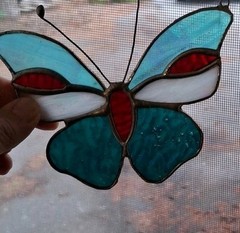 Butterfly Sun Catcher Multi-Colored Hanging