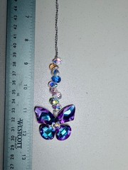 Butterfly Sun Catcher Pendant Hanging Ornament, Rainbow Maker Suncatcher