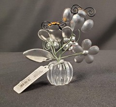 Ganz Crystal Expressions Acrylic Suncatcher Photo Holder Floral Bumblebee