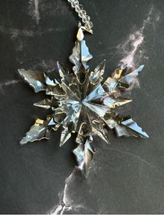 Crystal Snowflake Sun Catcher Christmas Tree Decor Czech Bohemia Crystal Gift