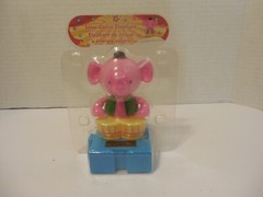 SOLAR POWERED Circus Elephant Drum TOY SUN CATCHER NEW in package