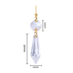 20 Pieces Replacement Clear Chandelier Icicle Crystal Prisms Octogan Crystal …