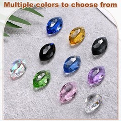 8PCS Crystal Horse Eye Prisms, 38mm/1.5″ Pendant Hanging [AB Color]