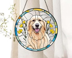 Custom Pet Memorial Stained Glass Suncatcher
