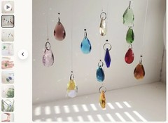tcher – Crystal Suncatcher – Teardrop-Shaped Sun Prism in Various Colors – Cry