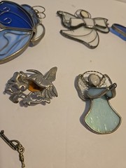 Vintage Lot Of Suncatchers Butterflies And Angels 5