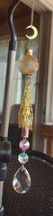Suncatcher For Your Windows With Rainbow Prism Crystals And Mother Of Pearl