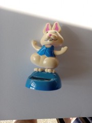 Solar Powered Dancing Blue Bunny 2011 FSG Solar Toy