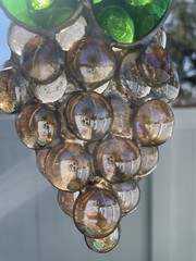 Grape Cluster Sun Catcher 5.5”. Champagne Color.