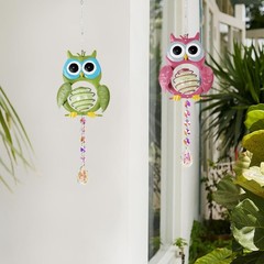 Garden Suncatcher, 2 Pack Hanging Owl Suncatchers with Rainbow Maker Crystal,…