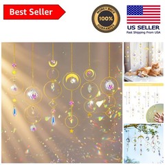Indoor & Outdoor 6PCS Crystal Suncatchers – Mesmerizing Rainbow Transformations