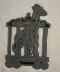 Leaded Stained Glass Giraffe Suncatcher 5.25” X 3.75”