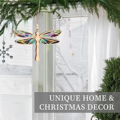 Dragonfly Gifts for Women, Dragonflies Decor Suncatcher Effect, Dragon Fly Stain
