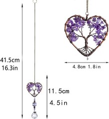 Sparkling K9 Crystal Tree of Life Sun Catcher for Home Décor & Gift – 16.3 in