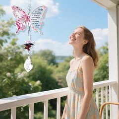 50th Birthday Gifts for Women Butterfly Crystal 50th Birthday Suncatcher 1976…
