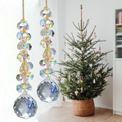 suncatchers for Windows Hanging Prism, 40mm auraro Crystal Suncatcher with Cr…