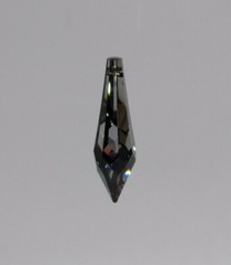 Swarovski Crystal Silver Night 40mm Teardrop 8611 Suncatcher/ Prism; Logo Etch