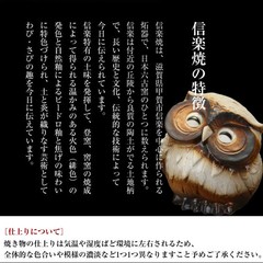 Ceramic tanuki (Japanese raccoon dog) big ornament cute Shigaraki From Japan